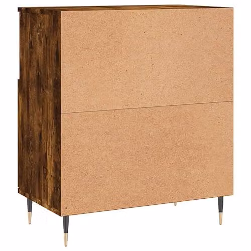 vidaXL Set of 3 Modern Sideboards in Smoked Oak Brown Engineered Wood – 5