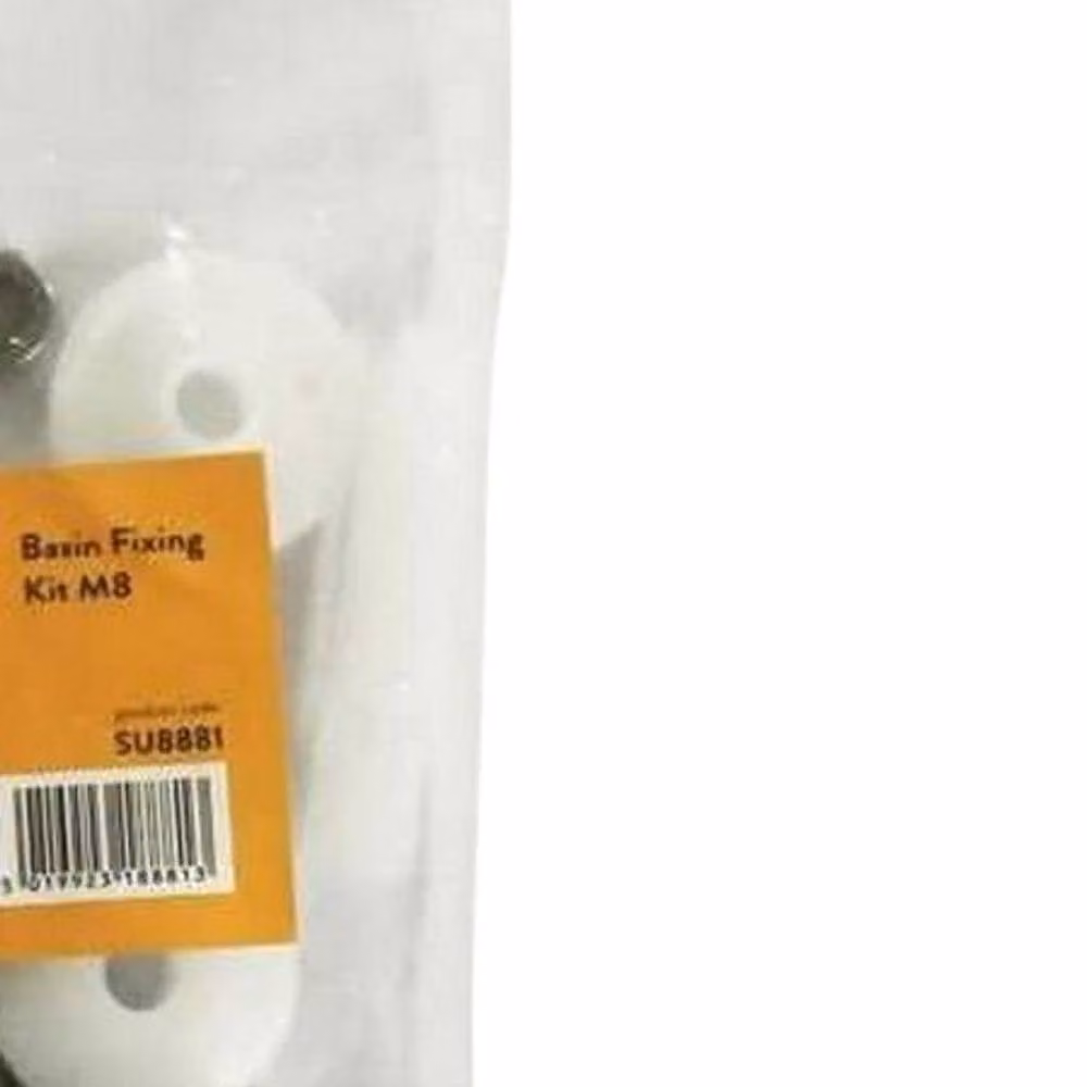 Securplumb Silver Ceramic Wall Mounted Basin Fixing Kit – 2
