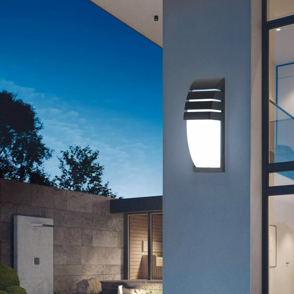 COMELY 2 Piece Black Aluminium LED Outdoor Wall Lights, IP65 Waterproof, Up and Down Lighting – 2