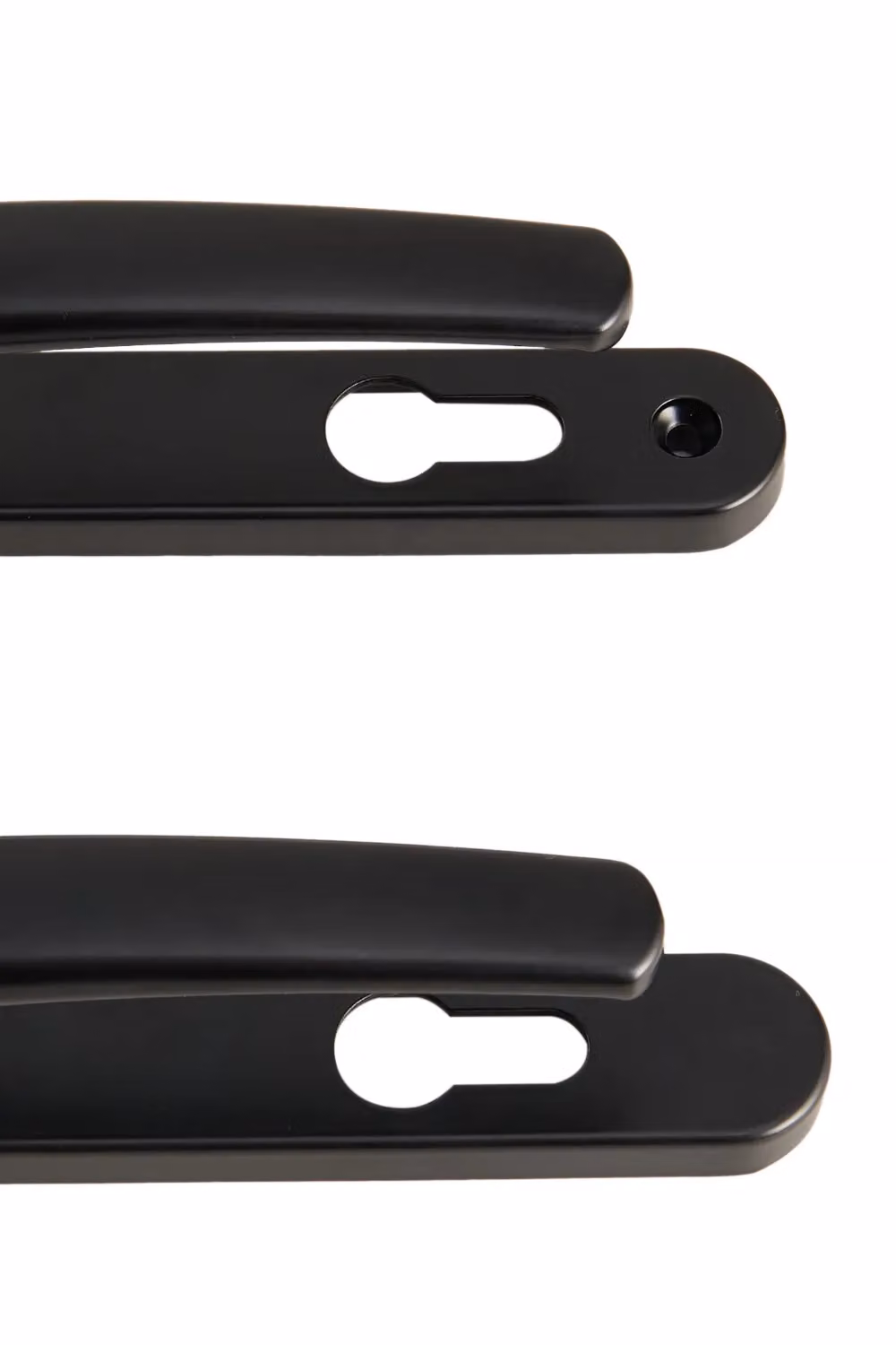 Living and Home Black Aluminum Alloy Door Handles, 1 Pair (Without Lock Cylinder) – 4