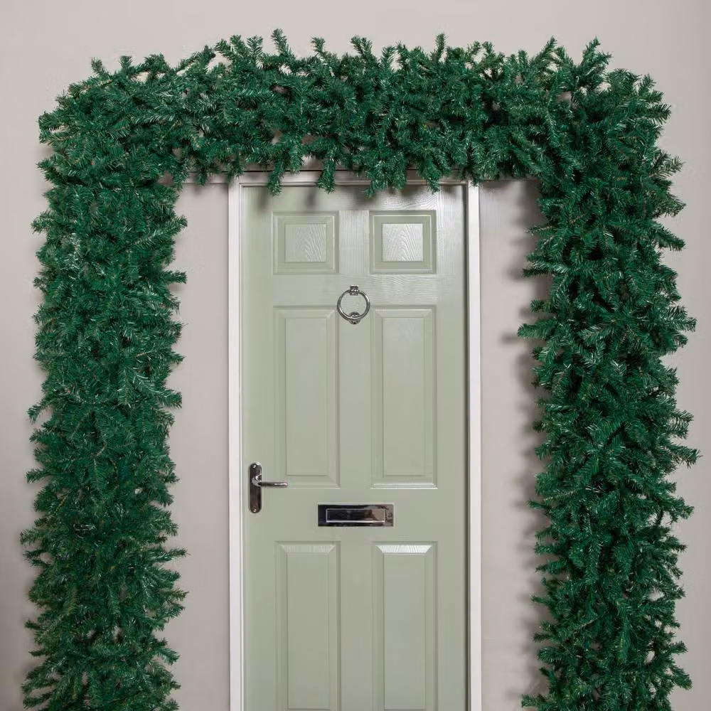 Samuel Alexander Green Single Door Plain Flat Top Christmas Tree Arch – 3
