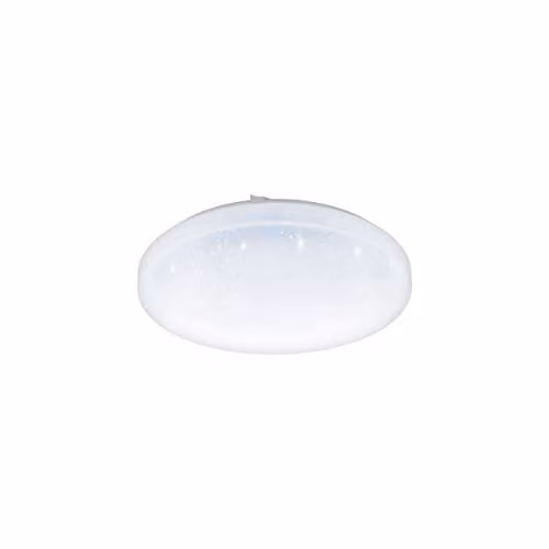 Loops Modern LED Wall and Ceiling Light in White with Plastic and Metal Finish, 17.3W
