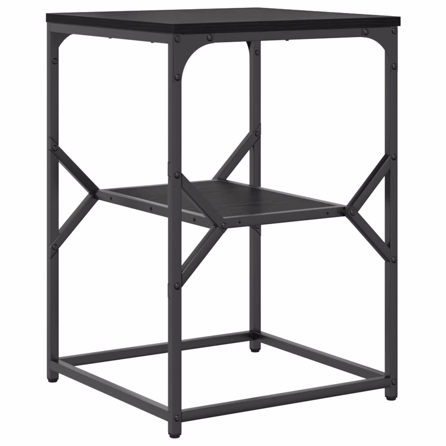 Berkfield Home Black Oak Side Table, W/D/H: 41 x 40 x 60 cm – 2