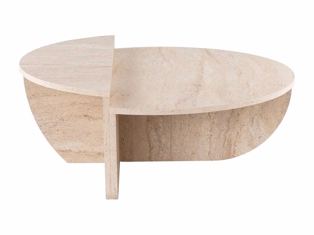 Calicosy Orion Set of 2 Nested Coffee Tables in Beige – 2