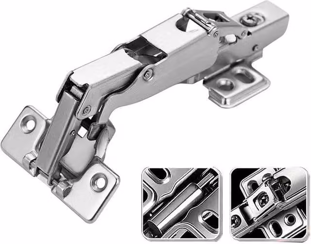 NESTLUNE 2-Piece Concealed Cupboard Hinges in Silver