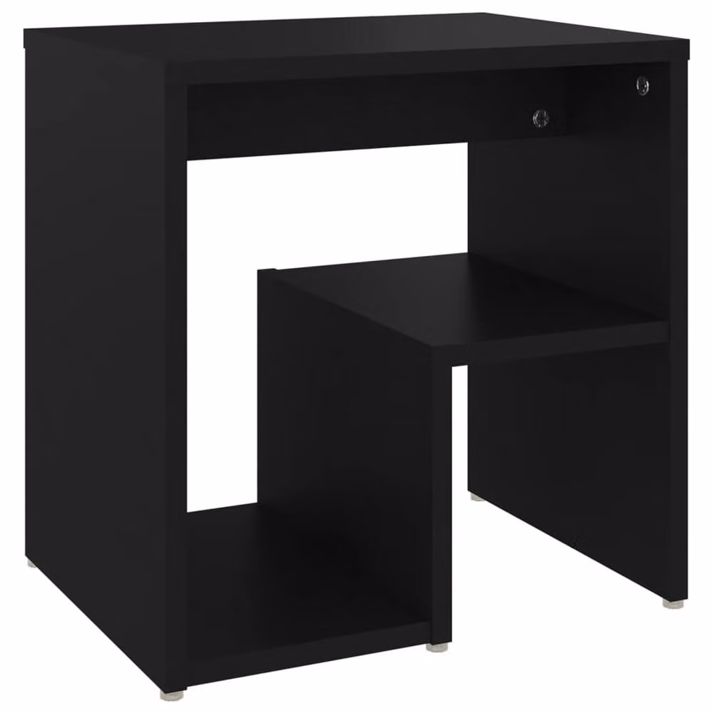 Berkfield Home Durable Bed Cabinet in Black, W/D/H: 40 x 30 x 40 cm – 3