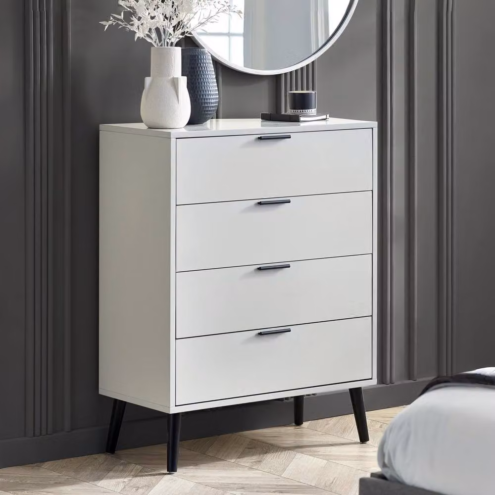 Cheshire Premium Arden 4 Drawer Wide Chest in Silk Grey – 2