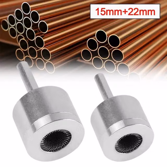 SPETLEK Copper Pipe Cleaner Set for Drill in Silver, 15mm and 22mm, W/D/H: 1000 cm x 52 cm x 0.7 cm – 1