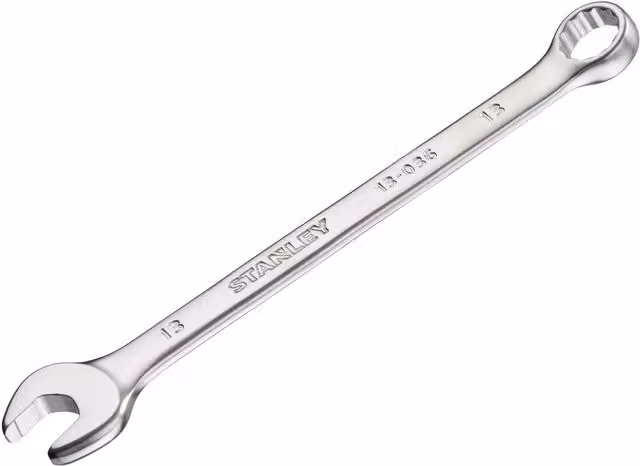 Stanley Fatmax Anti-slip Combination Wrench in Silver and Multicolour Chrome Vanadium Steel