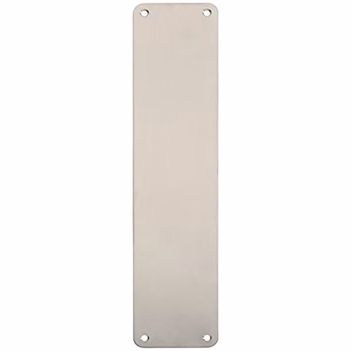 Loops Plain Door Finger Plate in Brushed Satin Stainless Steel, W: 35 cm, H: 7.5 cm