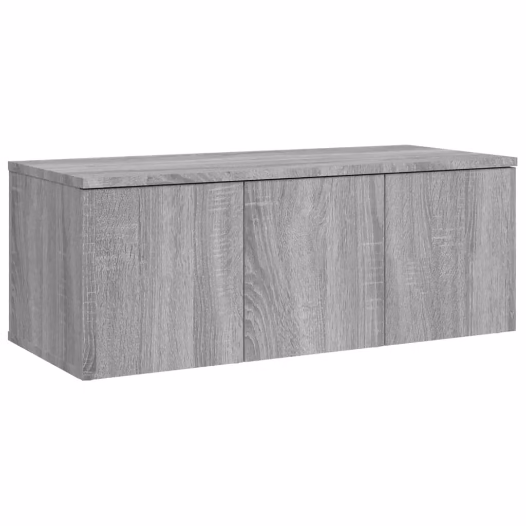 Berkfield Home Modern Grey Sonoma TV Cabinet in Engineered Wood W/D/H: 80 x 34 x 30 cm – 2