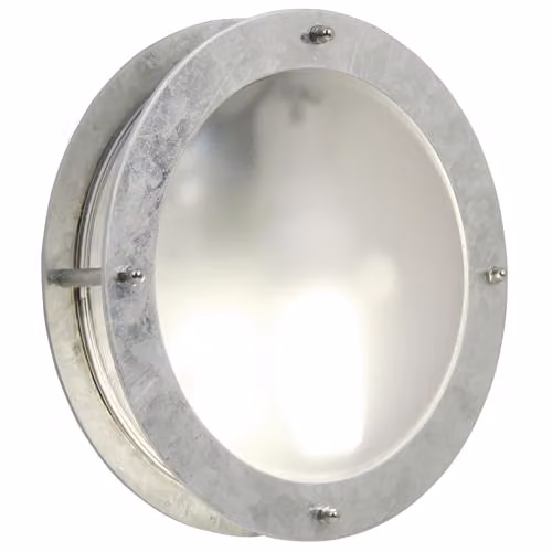 Nordlux Malte Outdoor Wall Light in Silver Galvanised Steel with E27 Socket and IP54 Rating – 1