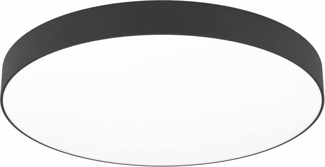 Loops Modern Black LED Ceiling Light with Included Bulb – 1