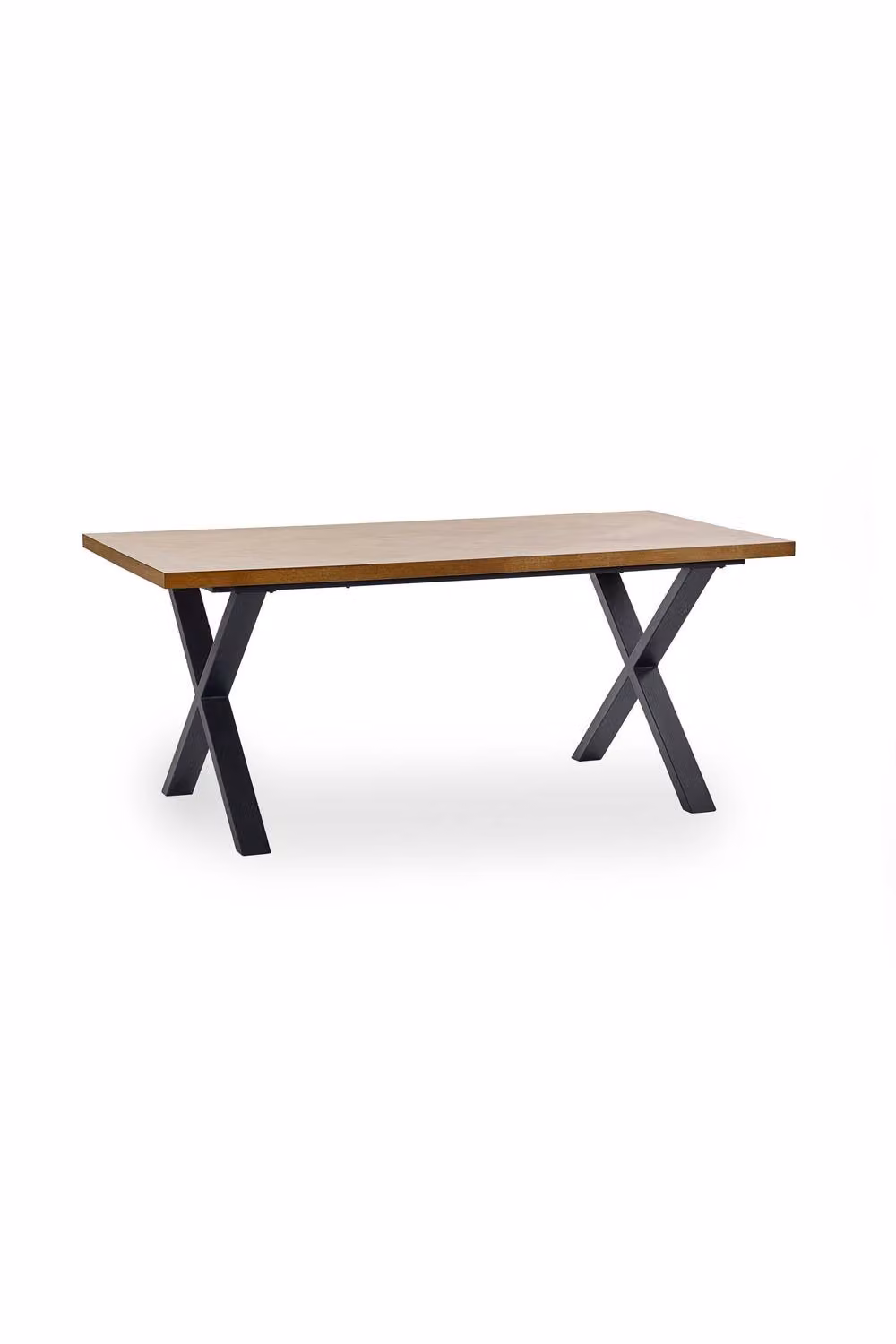 Julian Bowen Aron Rectangular Industrial Wooden Dining Table in Black and Brown – 2