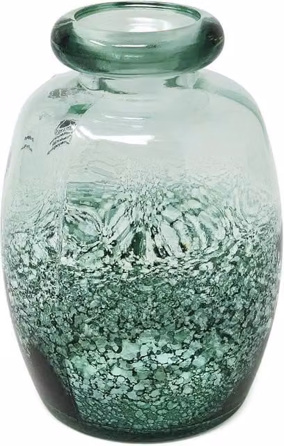 Verano Spanish Ceramics Rimma Teardrop Glass Vase in Petrol, Height: 16 cm – 1