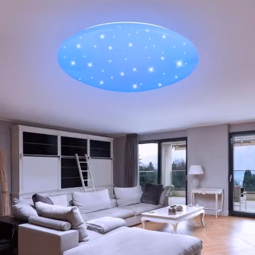 Netlighting Atreju I RGB LED Ceiling Light in White, Dimmable with Remote Control – 4