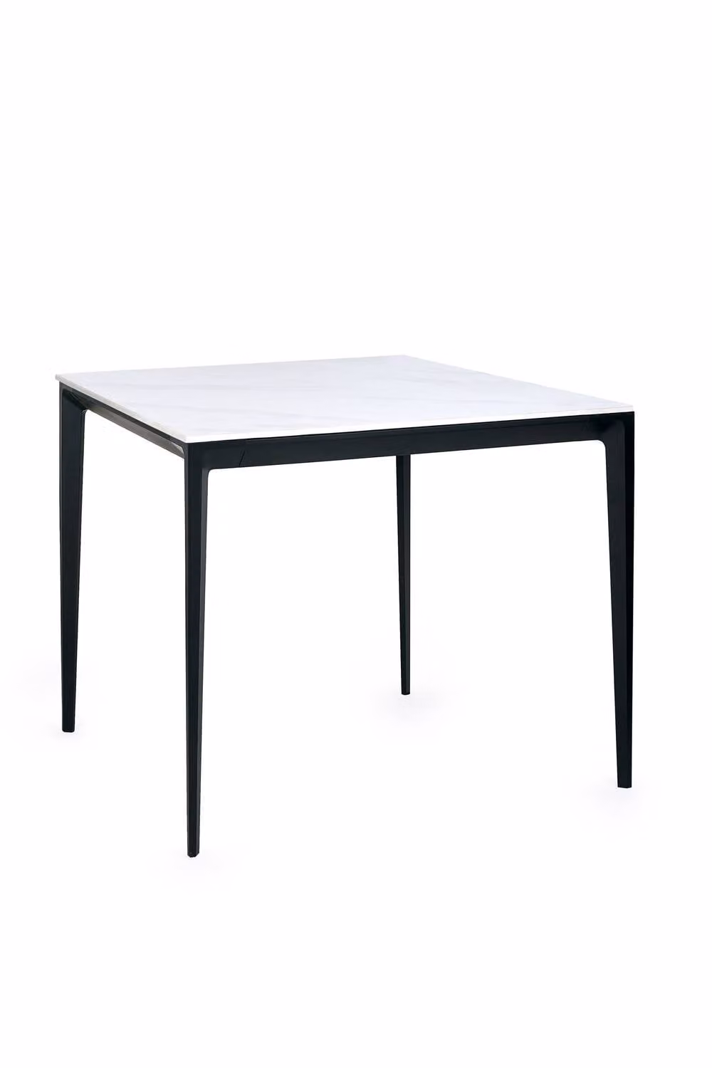 Julian Bowen Miami Square White Marble Stone Top Dining Table W/D/H: 80 x 80 x 76 cm – 2
