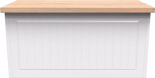 Ready Assembled 2 U Cambridge Blanket Box in White