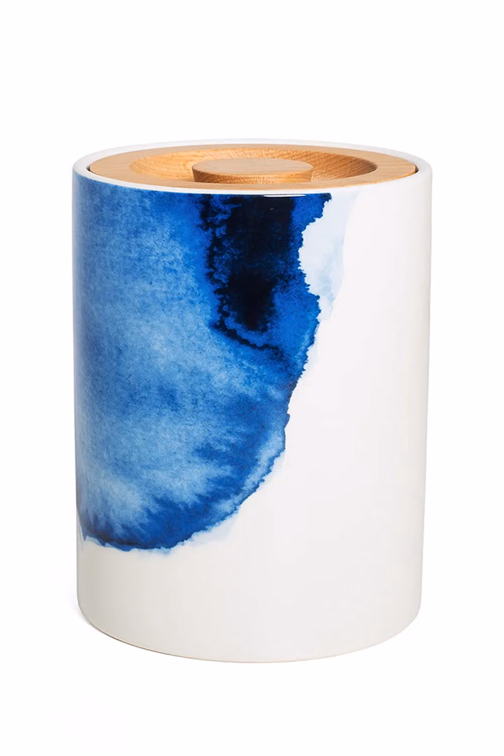 BlissHome Rick Stein Coves of Cornwall Airtight Bone China Storage Jar, 1.5 l, White and Blue – 2