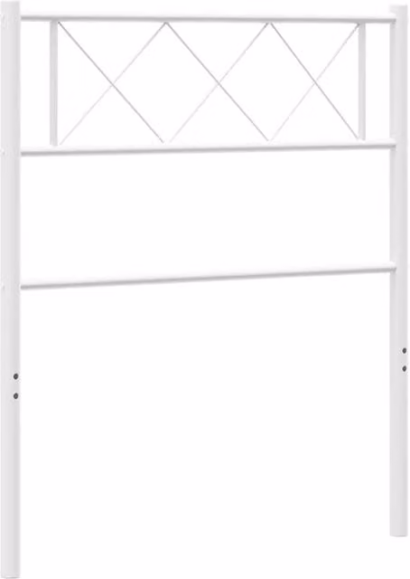 Berkfield Home Classic Metal Headboard, White, Width: 100 cm – 1