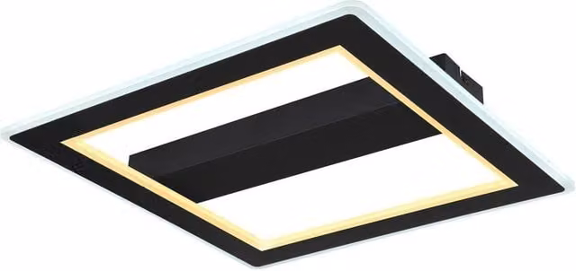 Netlighting Mattia Integrated LED Semi Flush Ceiling Light in Matt Black