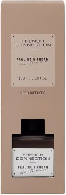 French Connection Praline & Cream Reed Diffuser, 100 ml, Light Brown