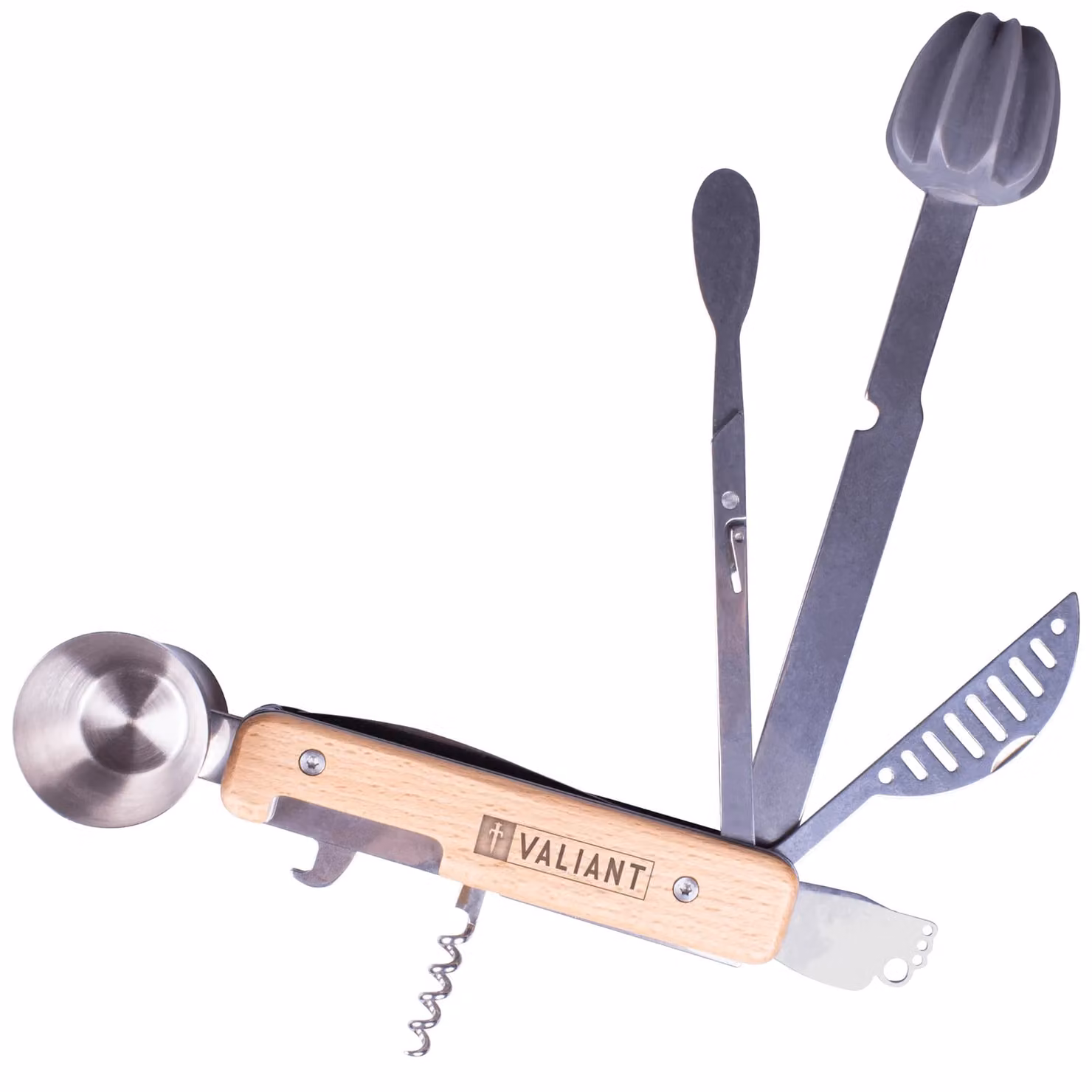 Valiant 9-in-1 Cocktail Maker Multi-Tool Set in Silver – 5