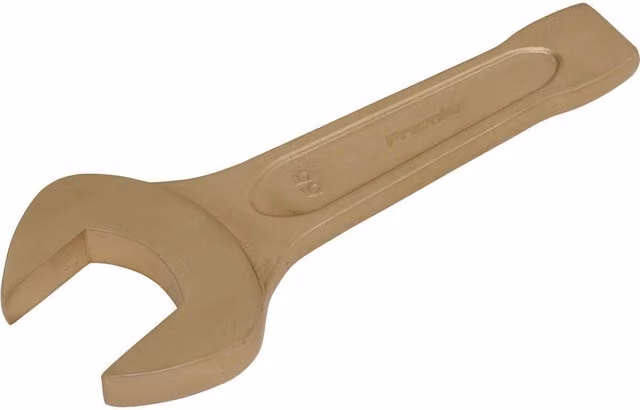 Loops 55mm Open-End Non-Sparking Slogging Spanner with Short Profile Striking End