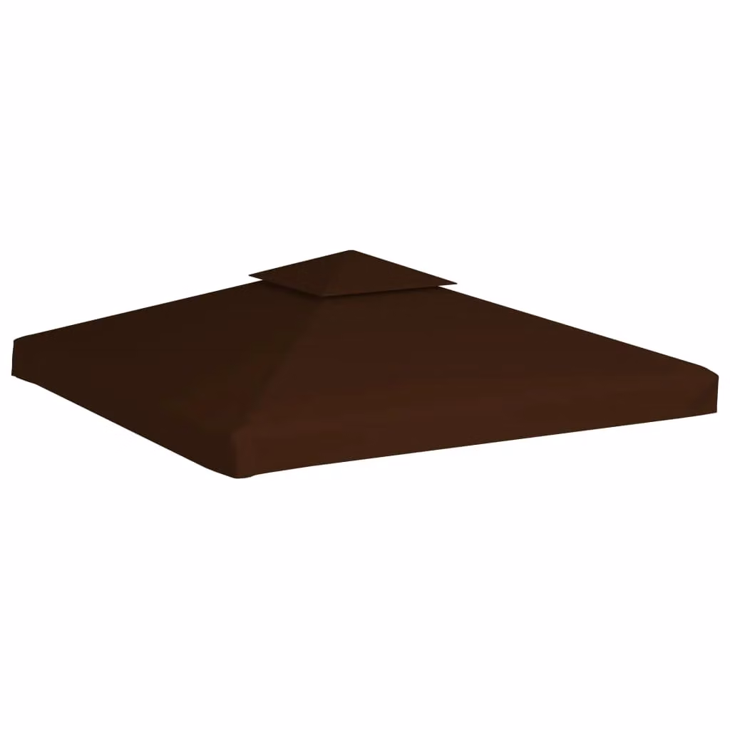 Berkfield Home 2-Tier Gazebo Top Cover, Brown, 3 x 3 m – 2