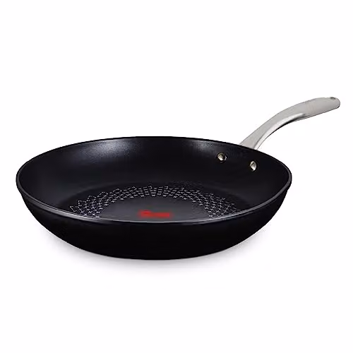 Tower T900302 SmartStart Ultra Forged 30cm Aluminium Non-Stick Frying Pan, Black, Induction Compatible and Oven Safe