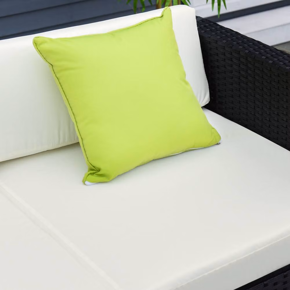 STILVORA Modern 4-Seater Modular Rattan and Metal Sofa in Black – 6