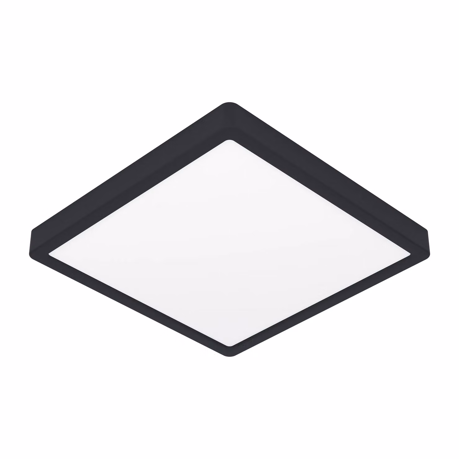 Eglo Fueva 6 Modern Ultra-Slim LED Square Ceiling Light in Black – 2