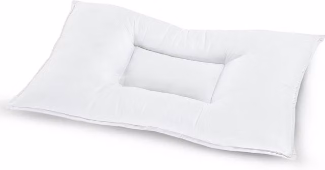 Velosso White Anti Snore Pillow with Breathable Hollow Fibre Filling for Adults