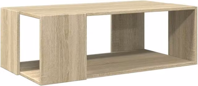 Berkfield Home Sonoma Oak Coffee Table in Beige, W: 89.5 cm, D: 48 cm, H: 30 cm