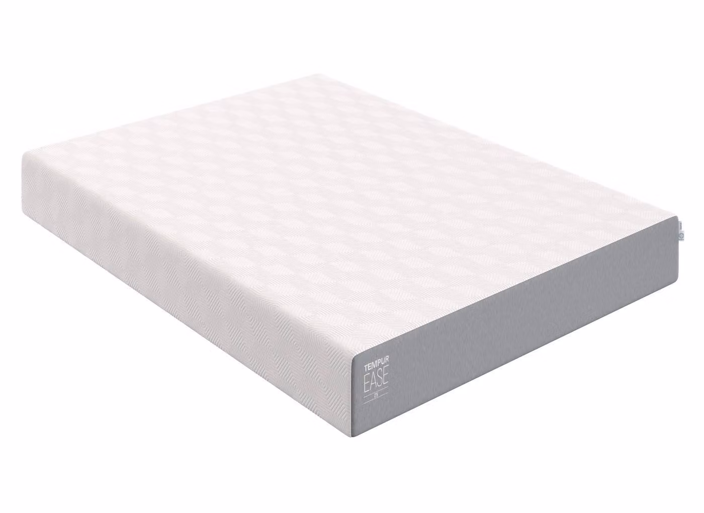 Tempur Ease 25 SmartCool Viscoelastic Foam Mattress with Removable Cover, White, H3