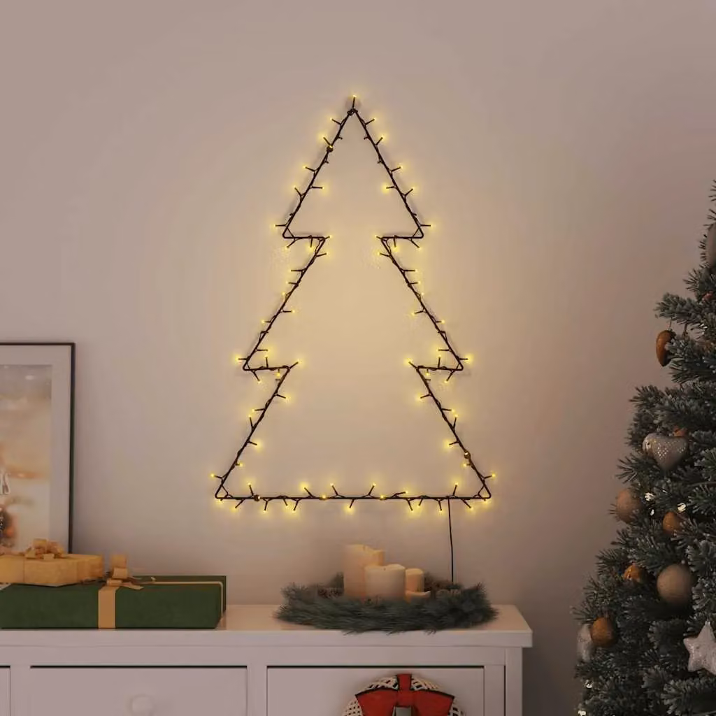 Berkfield Home Christmas Tree Silhouette LED Lights, 115 LEDs, Warm White, Black – 2