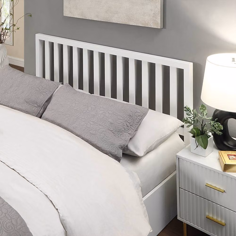 Flintshire Furniture Ltd Alyn End Lift Ottoman Bed Frame in White, W/D/H: 144.5 x 200 x 59 cm – 2