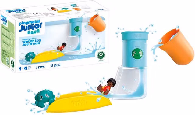 Playmobil Junior Aqua Pour and Play Water Tank with Slide in Blue