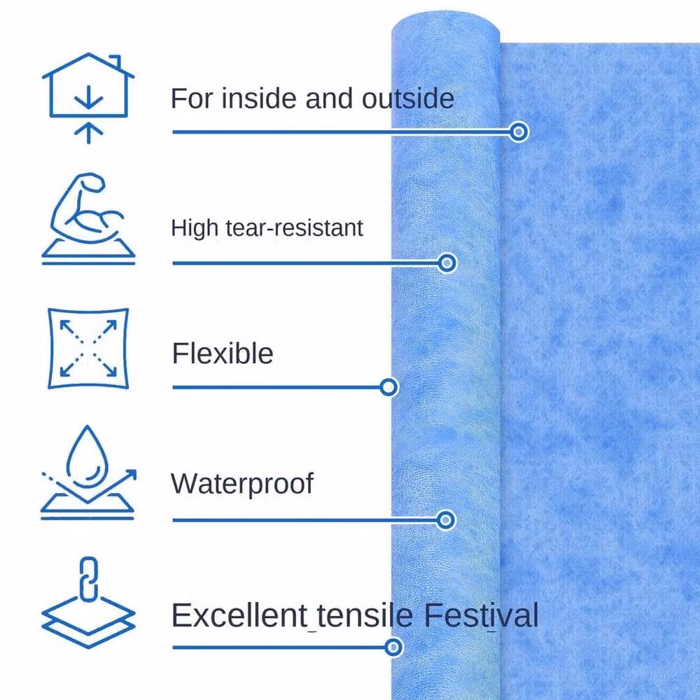 FLAVORA Waterproof Tanking Matting Membrane Under Tile in Blue, W: 180 cm, D: 180 cm, H: 180 cm – 3