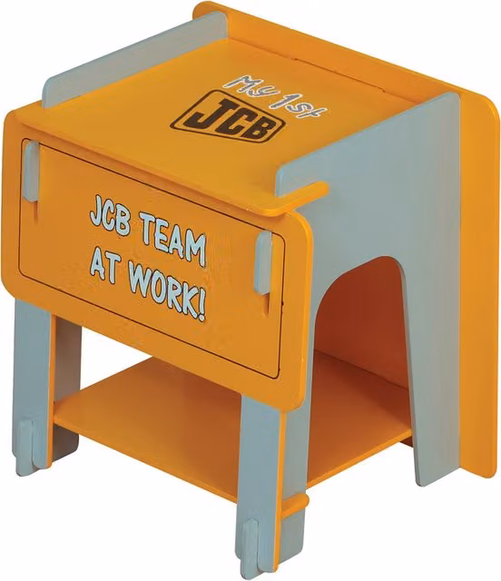 Kidsaw JCB Bedside Table in Yellow