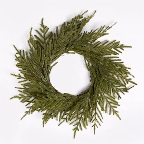 OHS Green Artificial Fir Wreath, Diameter: 40 cm