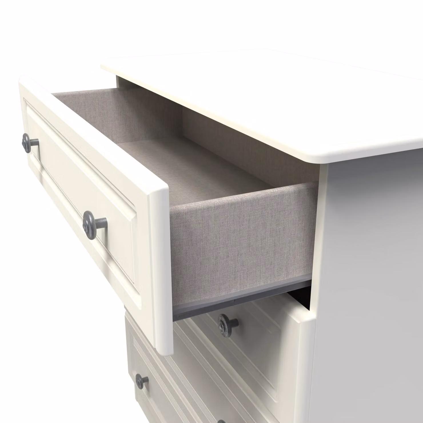 Ready Assembled 2 U Stirling 4 Drawer Chest in Beige – 2