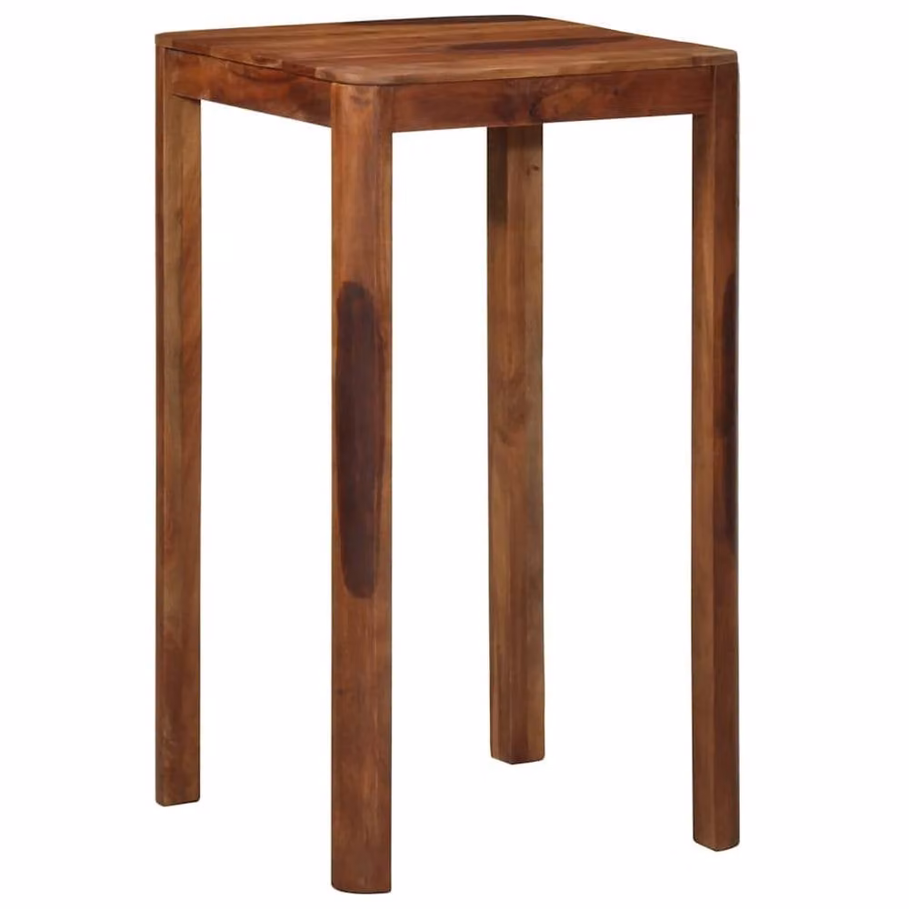 Berkfield Home Bar Table in Brown Solid Acacia Wood, W/D/H: 60 x 60 x 107 cm – 5