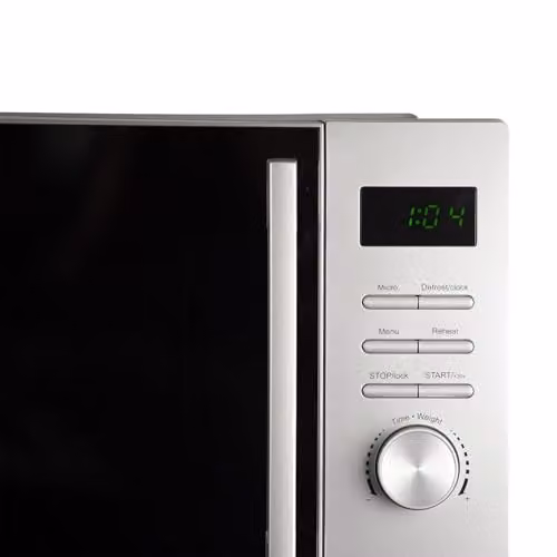 Willow WM23DS 800W 23L Solo Microwave with Defrost Function and LED Interior Light, Silver – 5