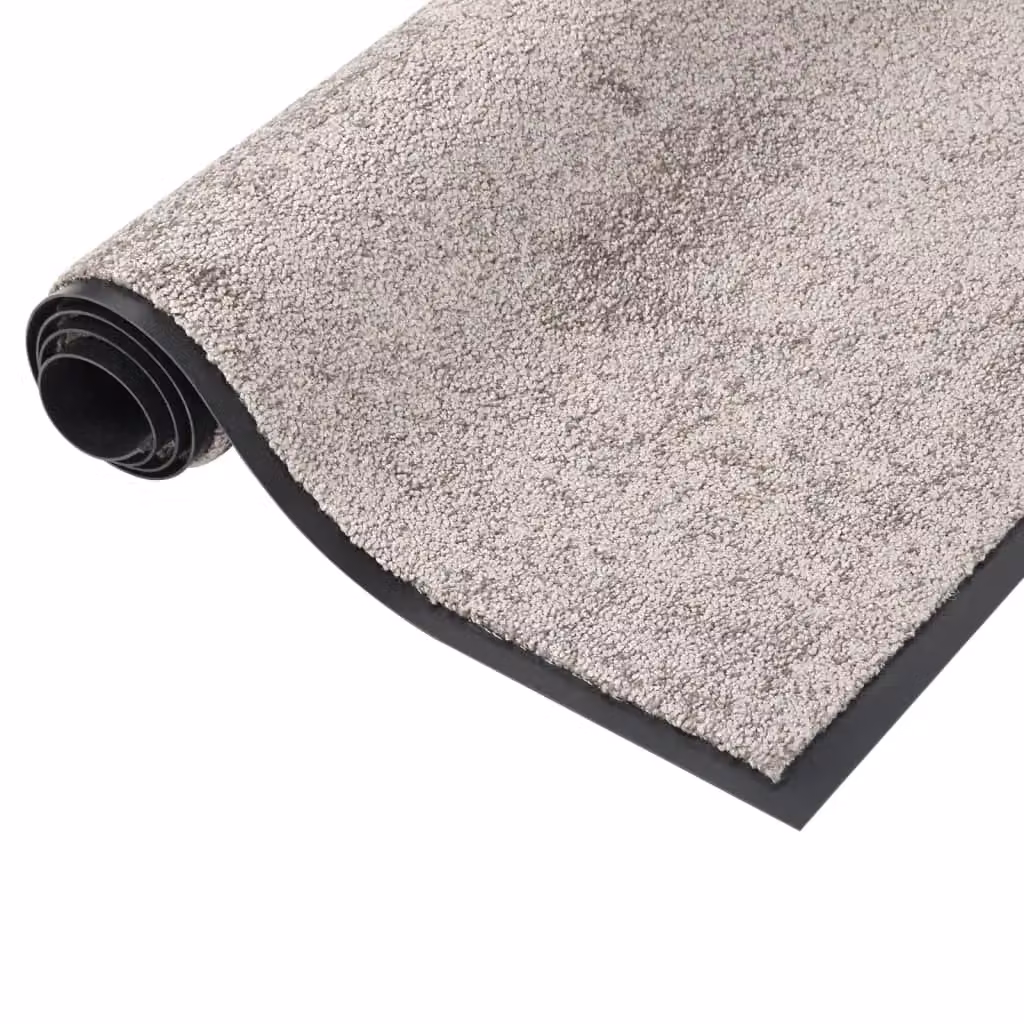 Berkfield Home Non-Slip Brushing Doormat, Grey and Black, W: 60 cm, D: 40 cm – 3
