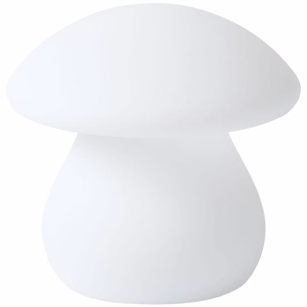 Wyld and Coco Rechargeable LED Mushroom Table Lamp with Remote Control, IP54 Waterproof, White – 2