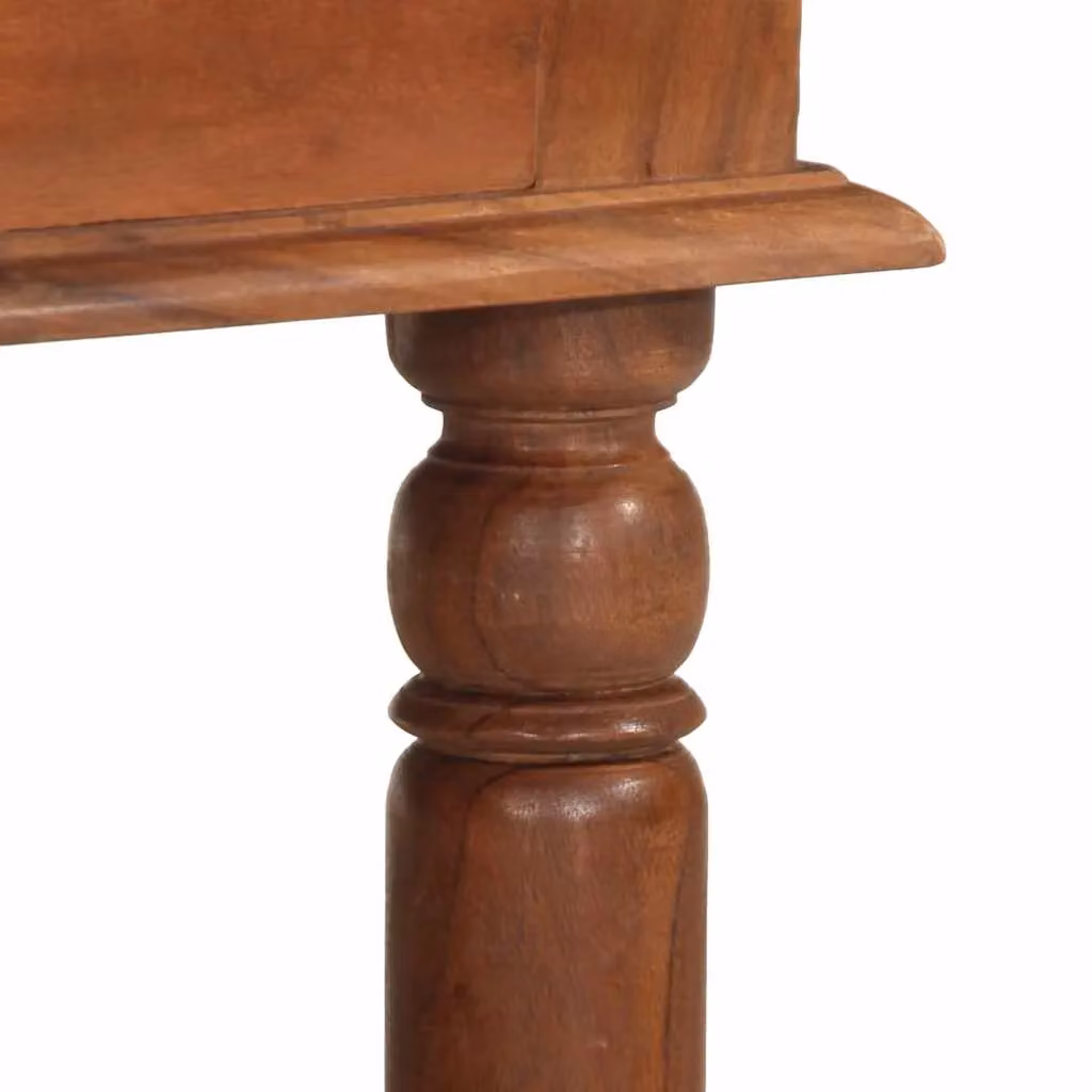 Berkfield Home Solid Wood Acacia Coffee Table in Brown, W/D/H: 110 x 60 x 40 cm – 5