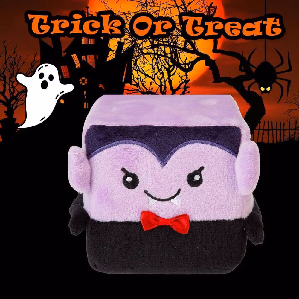 VFM e-Store Halloween Squishy Cube Plush Party Decoration, Purple, 10cm – 3