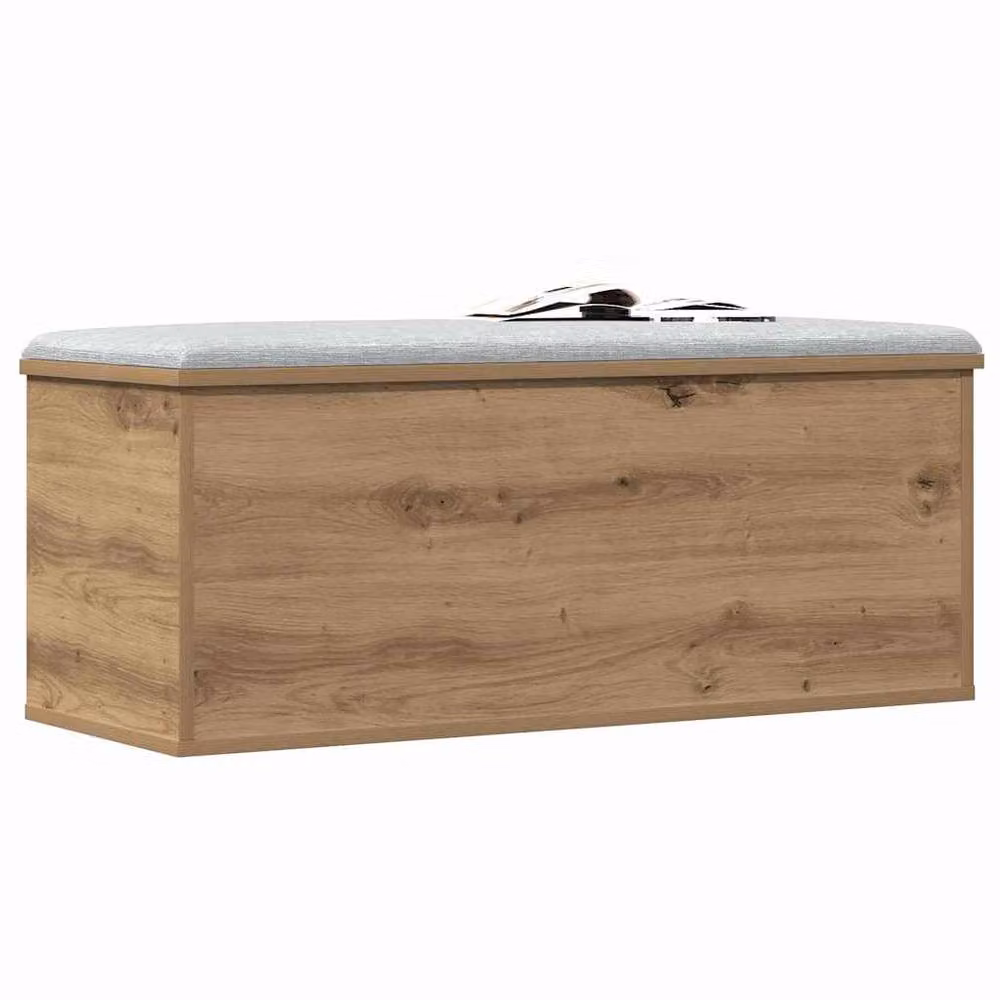 Berkfield Home Artisan Oak Storage Box in Brown, W/D/H: 90 x 35 x 35 cm – 3