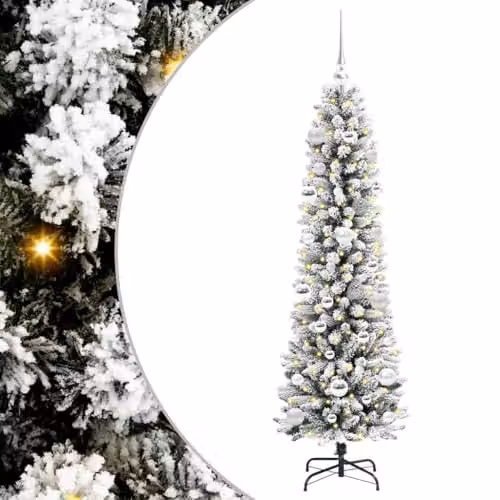 vidaXL Artificial White Christmas Tree, Height: 150 cm